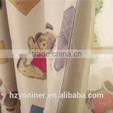 cartoon curtain for kids, cartoon print for children curtain, full blackout curtain hangzhou curtain manufacturer