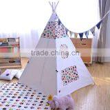 Wholesale White Cotton Canvas Children Kids Play Teepee Tent thumbnail-4