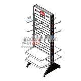 Flooring Portable Metal Supermarket Display Stand Slatwall Display thumbnail-6