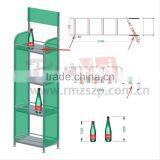 4-tire Well-designed Black Iron Beer Bottle Rack thumbnail-3