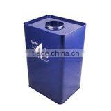 Bule Shoulder Lid Empty High Quality Custom Tin Box