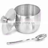 Stainless Steel Condiment Set Seasoning Containers With Stand and Spoons thumbnail-6