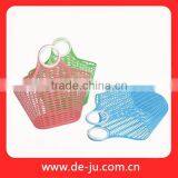 Candy Color Ring Handle Plastic Wall Basket thumbnail-1