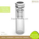 High Demand Export Products Double Wall Borosilicate Glass Tea Bottle Infuser thumbnail-5