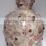 Best Selling High Quality MODERN Pink Mother of Pearl Inlay Vase From Vietnam thumbnail-1
