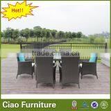 Restaurant Furniture 6 Seater Rattan Dining Set thumbnail-5