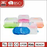 2016 best selling wholesale colorful microsafe wedding cake sever set plastic cake server with cover/lid