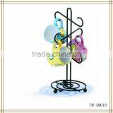 Black Scroll Mug Rack thumbnail-1