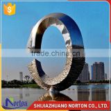 stainless steel material big metal ring ornaments for landscaping NTS-618X
