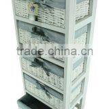 K/D Wooden Storage Cabinet With 5 Fold Drawers thumbnail-1