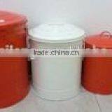 Set of 4 Eco-friendly Pet Food Container/ Zinc Metal Storage Canister/ Cat Dog Food Holder Cabinet thumbnail-2