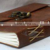 Handmade Vintage Brown Soft Leather Journal With Clasp thumbnail-3