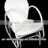 WHITE RETRO METAL TULIP SINGLE GLIDER thumbnail-1