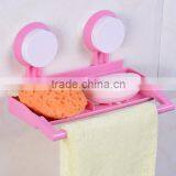Vacuum Suction Cup Kitchen and Bathroom Plastic Multifunction Shelf/holder/soap Frame/towel Rack thumbnail-3