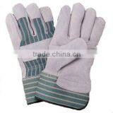 Natural Color Cow Split Leather Safety Glove thumbnail-1