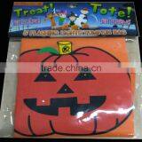 Customized Design Printed Led Halloween Pumpkin Red Light Weaving Cotton Cloth Hand Bag thumbnail-3