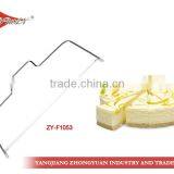 2014 Functional Kitchen Baking Stainless Steel on Wire Cake Slicer and Cutter thumbnail-1