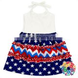 Baby Frock Design Pictures Wear Western Dress White Strap Cotton Girls Party Dresses