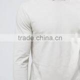 Hot Sale Custom With Drawstring Hood Pouch Pocket Ivory Men's 96% Cotton 4% Elastane Casual Slim Fit Pullover Hoodies thumbnail-3