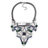 Fashion Crystal Geometric Gems Alloy Statement Necklaces Jewelry thumbnail-5