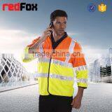Wholesale Waterproof High Visibility Safety Usa Flag Leather Jacket thumbnail-5