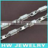 Bullet Chain, 36inch, Bling Bling Jewelry Necklace, Hip Hop Men Necklace,, Ice Out Jewelry,HWNE90318 thumbnail-3