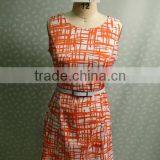 Ladies Latest Dress Designs Photos With Belt thumbnail-1