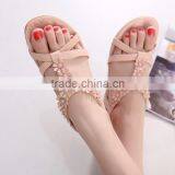 Zm50138b Plus Size Latest Shoe With Flower Women Fashion Sandals thumbnail-4