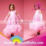 Wholesale 2015 New Stylish Boutique Feather Fairy Baby Girls Long Dress thumbnail-5