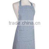 Wholesale Solid Color Cotton Cheap Chefs Striped Apron thumbnail-2