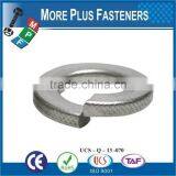 Made in Taiwan Bright Blue Zinc Stainless Steel Spring Standard Medium Split Lock Washer thumbnail-6