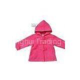 Personalized 100% Cotton Pink Girl Toddlers Baby Fleece Jackets and Coats Hooded Overcoat thumbnail-1