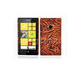 Fashionable Zebra - stripe Patterned Hard Nokia Mobile Phone Cases For Nokia Lumia 520