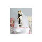 Sell Playful Football Wedding Couple Figurine thumbnail-3