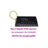 6port Gigabit Power Over Ethernet Poe Injector