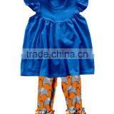 China Suppilers Summer Autumn Girls Clothing Sleeveless Ruffle Lace Printing Outfit thumbnail-5