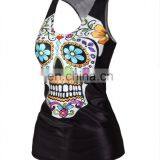 Modern Style Simple Design Lady Skull Rock T-shirt thumbnail-1
