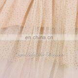 Baby Girl Glitter Gold Bow Dress Matching Rhinestone Sash Blet Baby Headband thumbnail-4