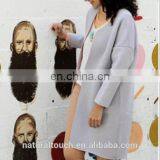 Long Sleeve Pockets Loose Coat, Women Coat, thumbnail-4