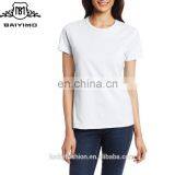 2016 BAIYIMO Women's short-sleeve classic casual 100%pre-shrunk for fit T-Shirt wholesale made in china