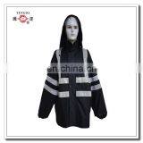 190T Polyester Pongee Raincoat With Prismatic Reflective Strips thumbnail-4