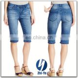 jeans export wholesale fashion design long denim shorts