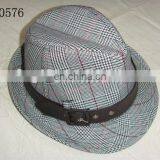 2015 Hot Sale Popular Brim Hat With Leather