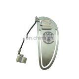 Custom Zinc Alloy Silver Own Design Magnetic Bookmark