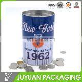 Custom Recycled Round Metal Tin Box Container for Money Wholesale thumbnail-1