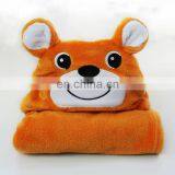 Baby Blanket Cute Bath Soft Flannel Fleece Boys and Girls Hood Blanket thumbnail-5