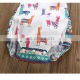 Cute Animal Pattern Gallus Romper Jumpsuit Factory Wholesale Price Boutique Girls Cotton Romper thumbnail-2