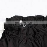 TWOTWINSTYLE 2019 Black Hit White Ruffles Sleeve off the Shoulder Slash Collar Princess thumbnail-3