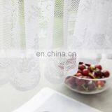 High Quality American Village Style Kitchen Cafe White Sheer Oriel Balcony Small Window Half Short Lace Decorative Curtains