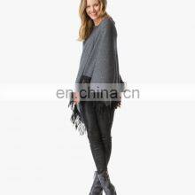Women Fashion Wool Knitted Poncho Hand Knitted Poncho thumbnail-5